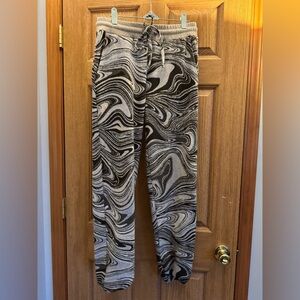 Twenty Montreal Knit Joggers Brown, Light Blue and Tan Swirl